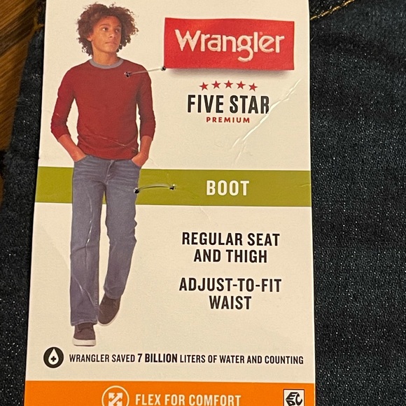 WRANGLER | Classic Boot Flex Husky Dark Wash Jeans - Picture 3 of 9